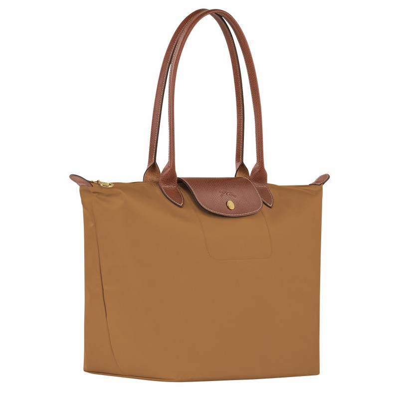 Khaki Longchamp Le Pliage Original L Tote bag - Recycled canvas UK | L1899089P86