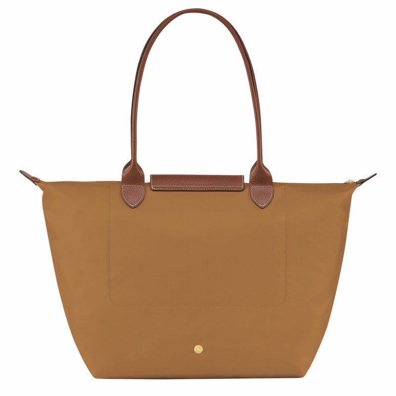 Khaki Longchamp Le Pliage Original L Tote bag - Recycled canvas UK | L1899089P86