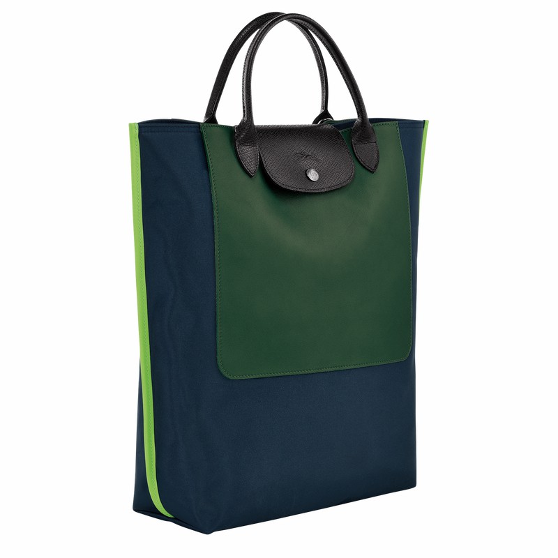 Navy Longchamp Cabas M Tote bag - Canvas UK | 10264093006-