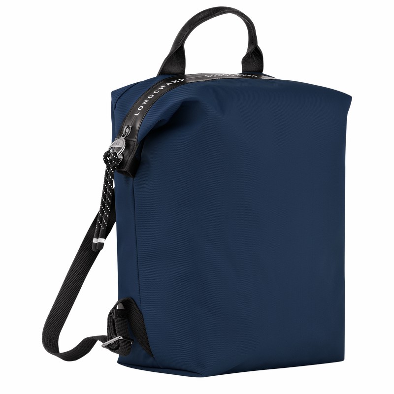 Navy Longchamp Le Pliage Energy L Backpack - Recycled canvas UK | 10166HSR006