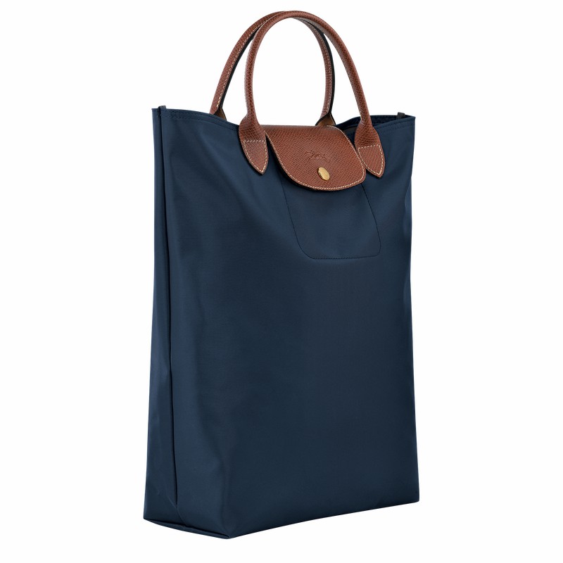 Navy Longchamp Le Pliage Original M Tote bag - Canvas UK | 10168089P68