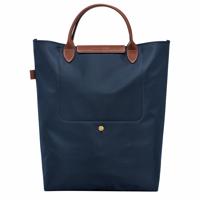 Navy Longchamp Le Pliage Original M Tote bag - Canvas UK | 10168089P68