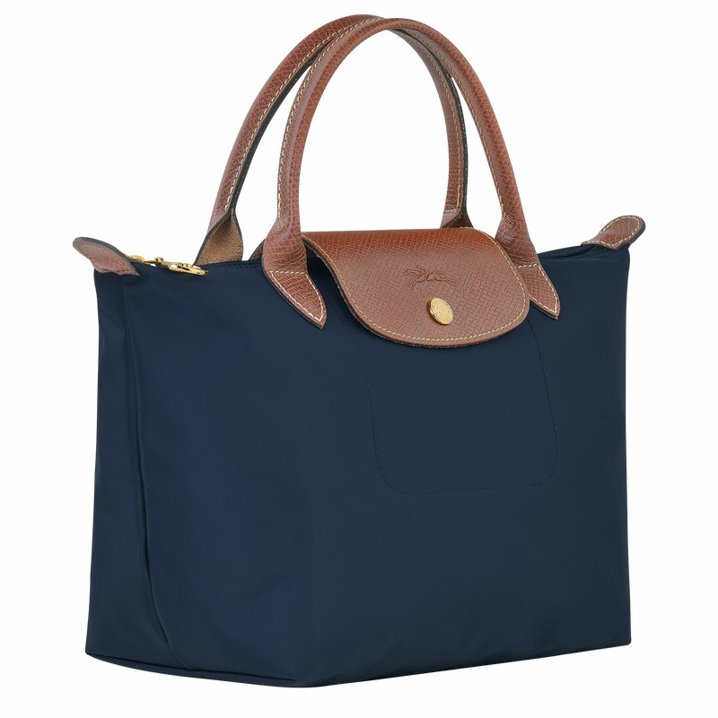 Navy Longchamp Le Pliage Original S Handbag - Recycled canvas UK | L1621089P68