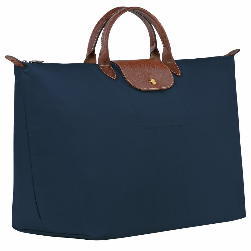 Navy Longchamp Le Pliage Original S Travel bag - Recycled canvas UK | L1624089P68-