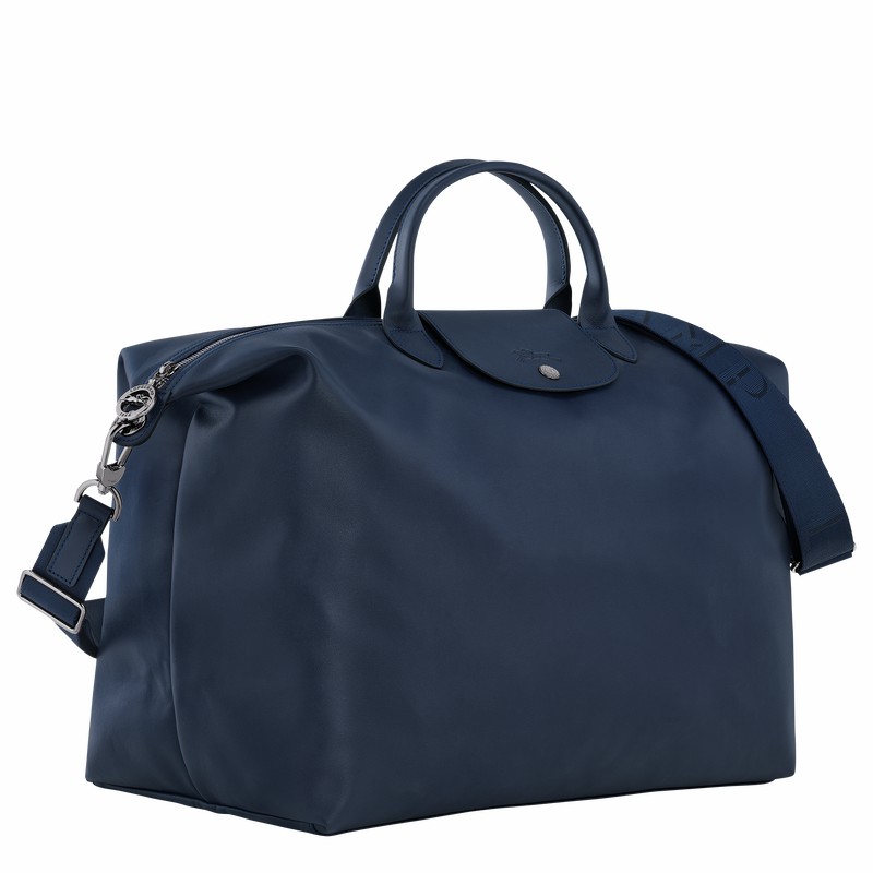 Navy Longchamp Le Pliage Xtra S Travel bag - Leather UK | L1624987556-