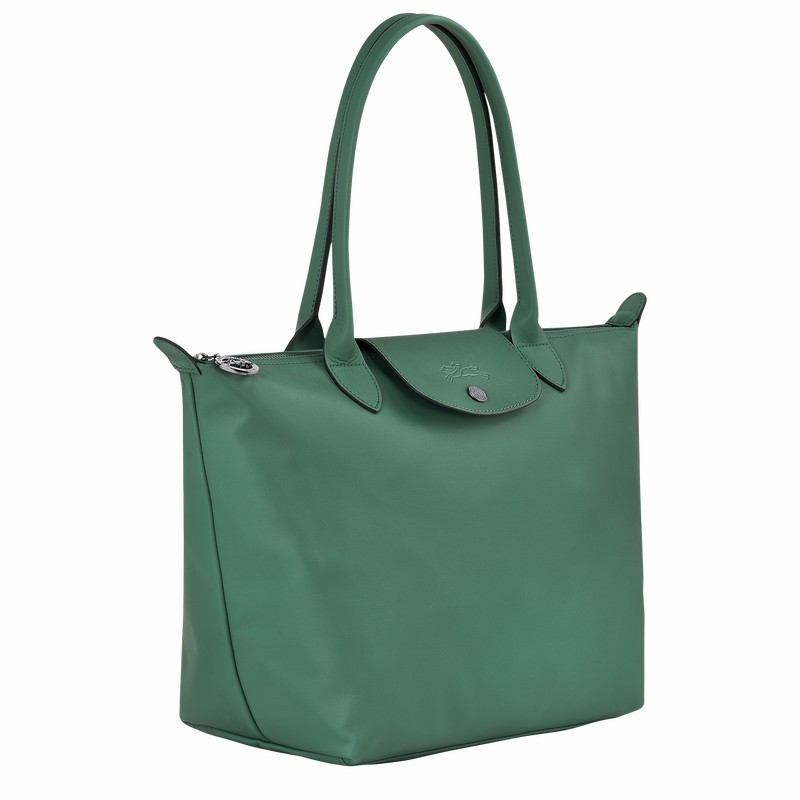 Olive Longchamp Le Pliage Xtra M Tote bag - Leather UK | L2605987D90