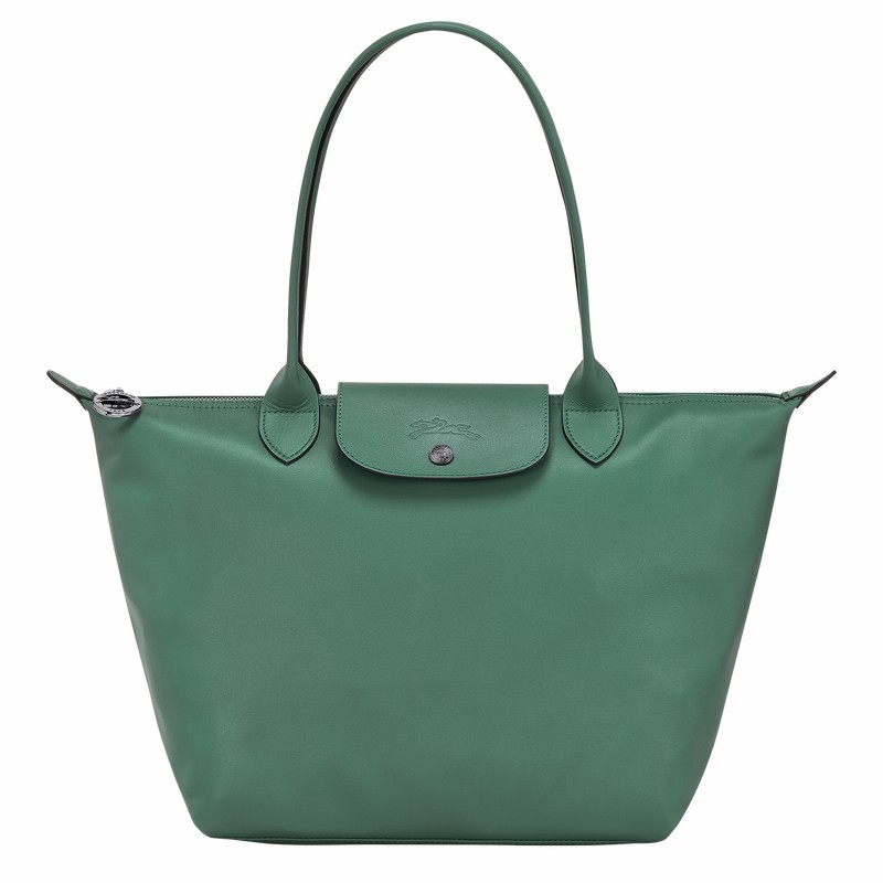 Olive Longchamp Le Pliage Xtra M Tote bag - Leather UK | L2605987D90