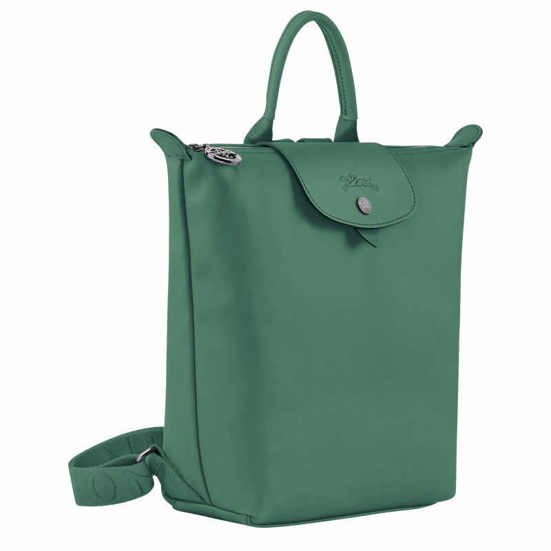 Olive Longchamp Le Pliage Xtra S Backpack - Leather UK | 10209987D90