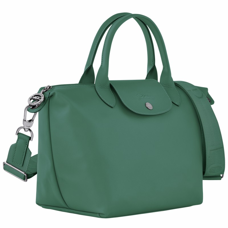 Olive Longchamp Le Pliage Xtra S Handbag - Leather UK | L1512987D90