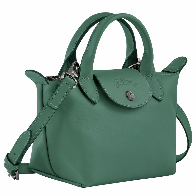 Olive Longchamp Le Pliage Xtra XS Handbag - Leather UK | L1500987D90