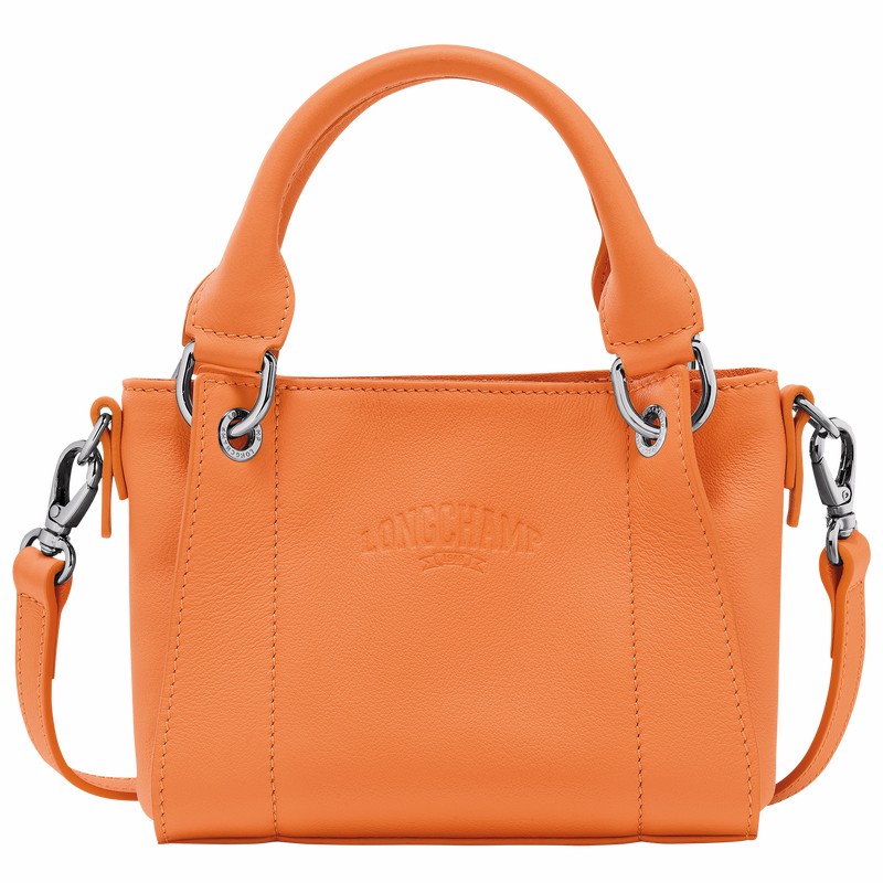 Orange Longchamp 3D XS Handbag - Leather UK | 10254HFA017