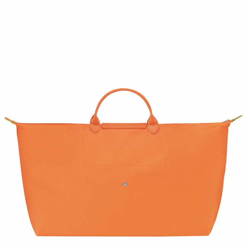 Orange Longchamp Le Pliage Green M Travel bag - Recycled canvas UK | L1625919P54-