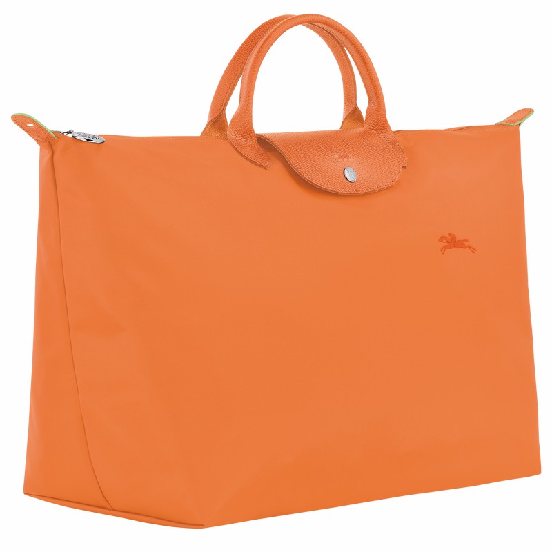 Orange Longchamp Le Pliage Green S Travel bag - Recycled canvas UK | L1624919P54-