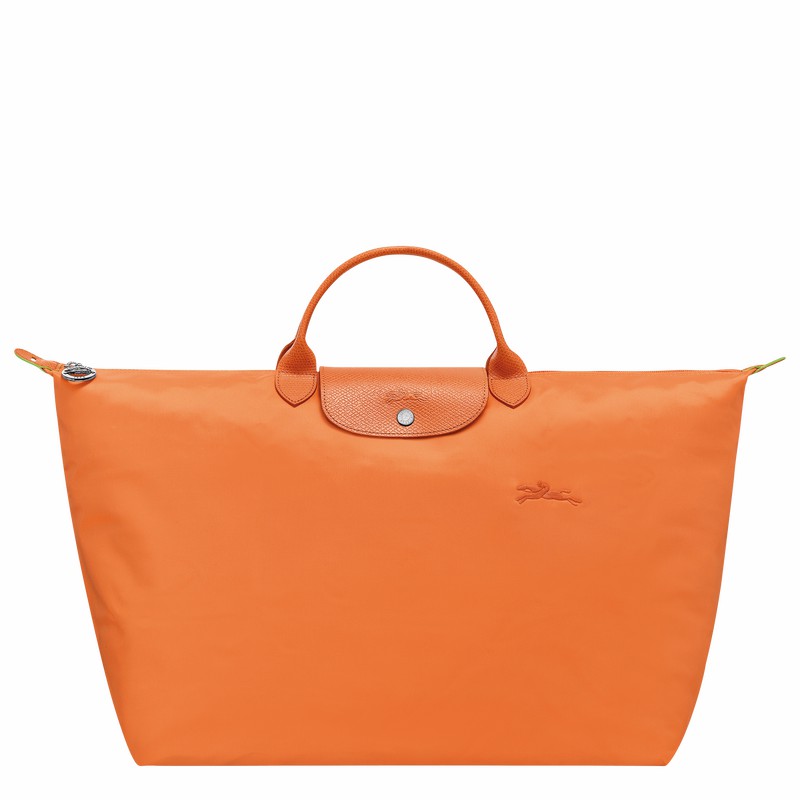 Orange Longchamp Le Pliage Green S Travel bag - Recycled canvas UK | L1624919P54-