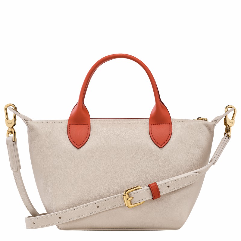 Orange Longchamp Le Pliage Xtra XS Handbag - Leather UK | L1500HFJ685