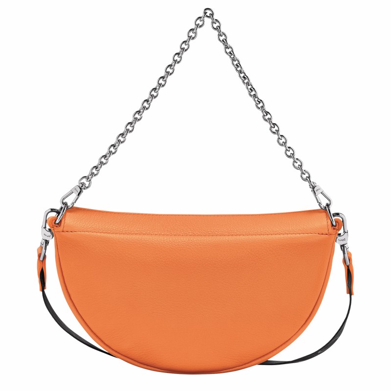 Orange Longchamp Smile S Crossbody bag - Leather UK | 10224HDS217