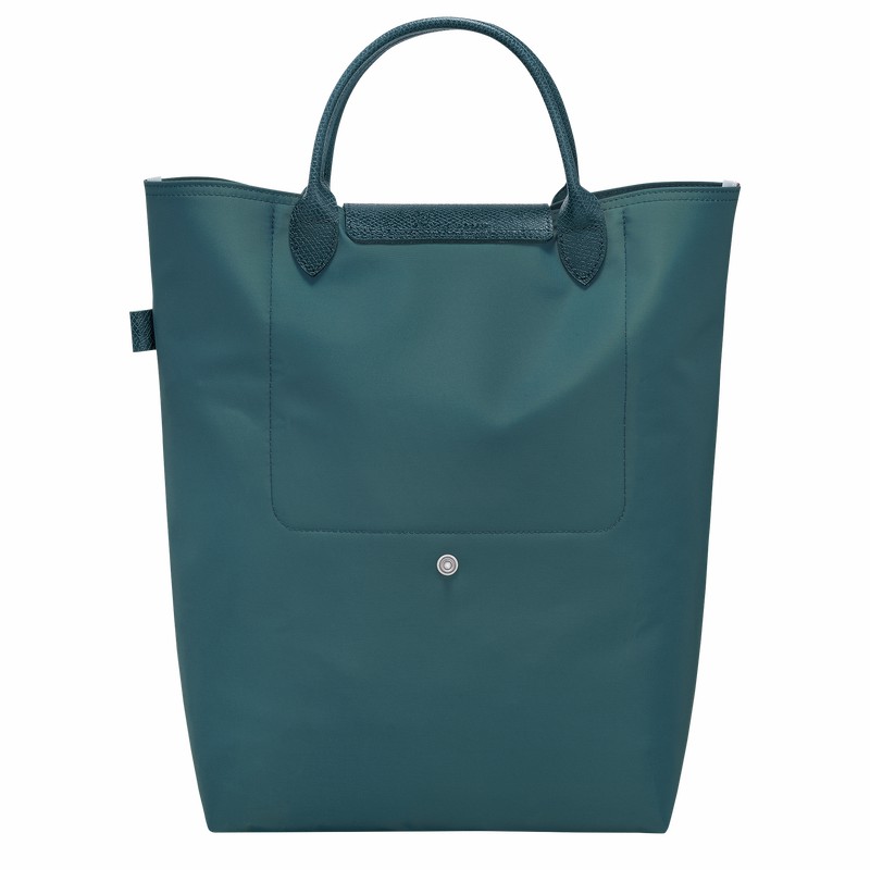 Peacock Longchamp Le Pliage Green M Tote bag - Canvas UK | 10168919P89-