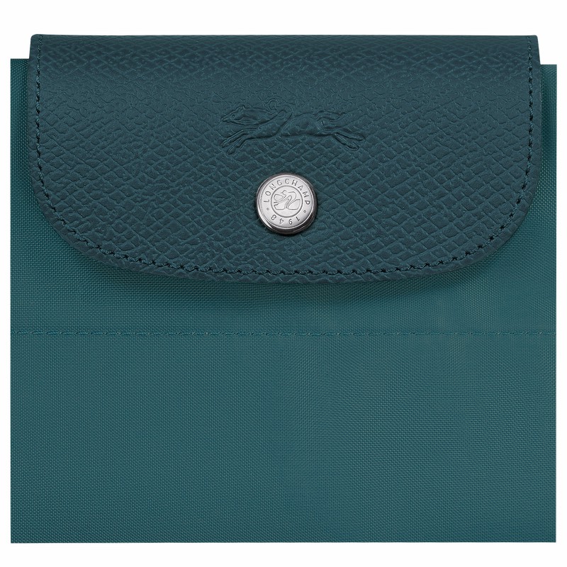 Peacock Longchamp Le Pliage Green M Tote bag - Canvas UK | 10168919P89