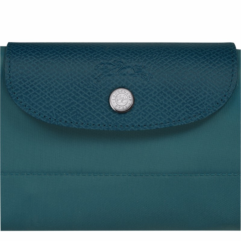 Peacock Longchamp Le Pliage Green S Travel bag - Recycled canvas UK | L1624919P89