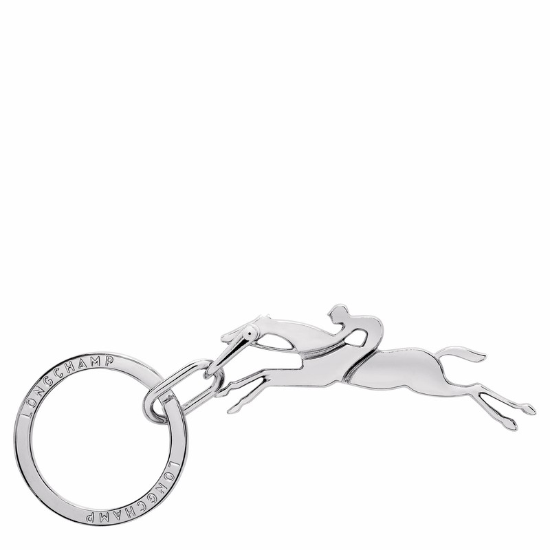 Silver Longchamp Cavalier Key-rings - Metal UK | 36015MET023-