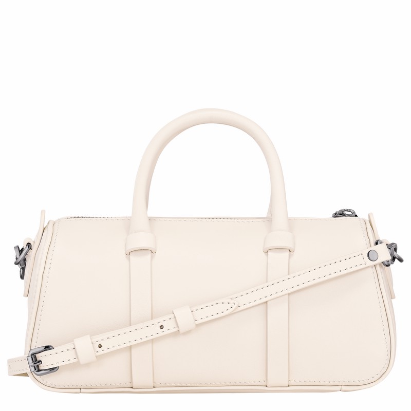 White Longchamp Daylong S Handbag - Leather UK | 10270HFK037