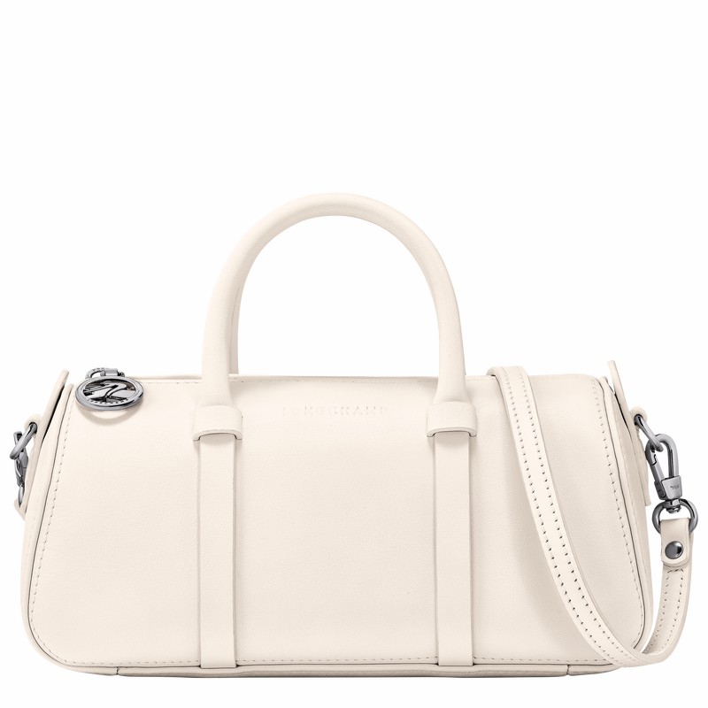 White Longchamp Daylong S Handbag - Leather UK | 10270HFK037