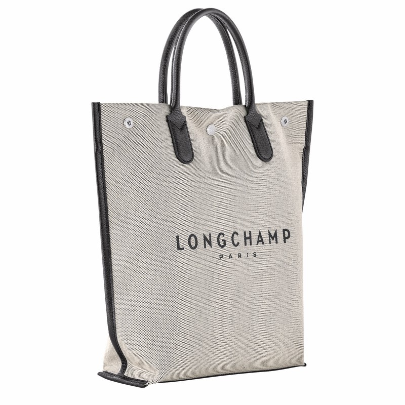 White Longchamp Essential M Tote bag - Canvas UK | 10211HSG037-