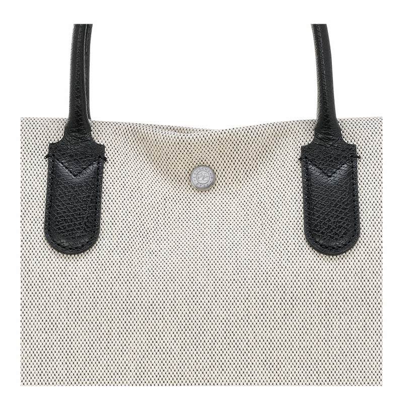 White Longchamp Essential M Tote bag - Canvas UK | 10211HSG037-