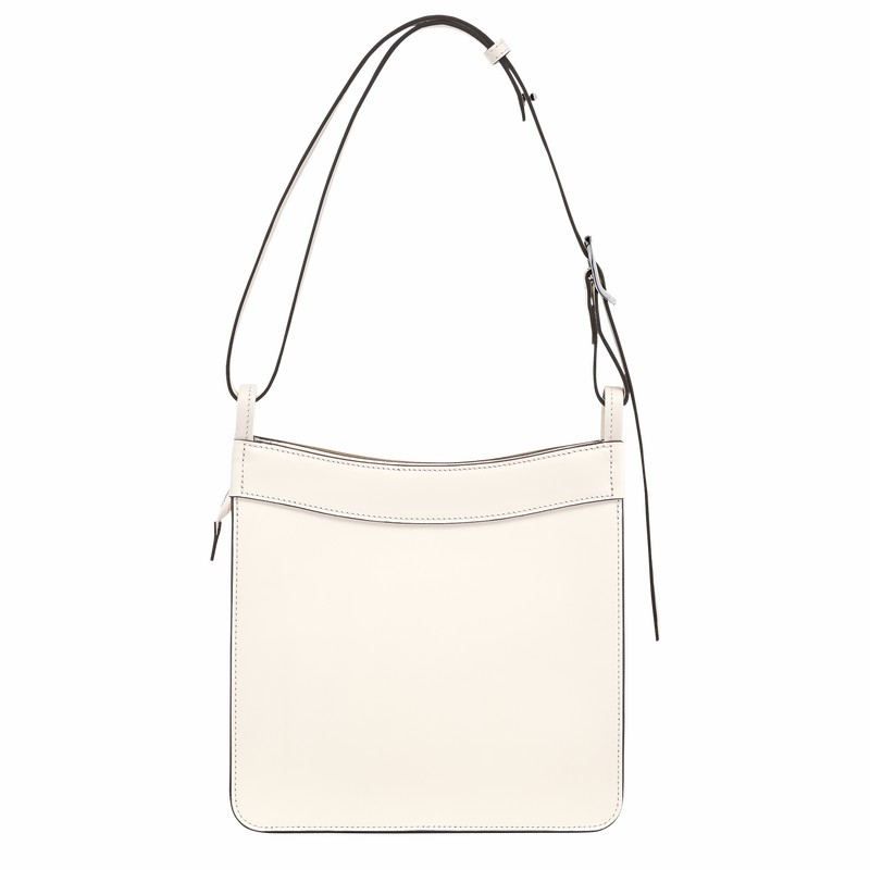 White Longchamp Le FOULONNÉ S Hobo bag - Leather UK | 10272HFI037