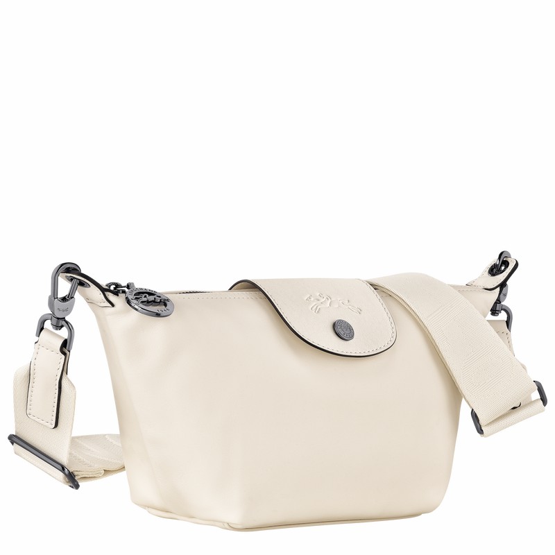 White Longchamp Le Pliage Xtra XS Crossbody bag - Leather UK | 10212987037-