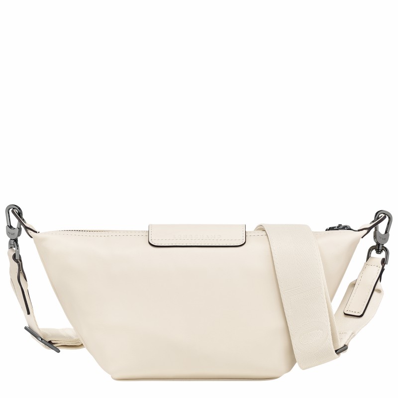 White Longchamp Le Pliage Xtra XS Crossbody bag - Leather UK | 10212987037-