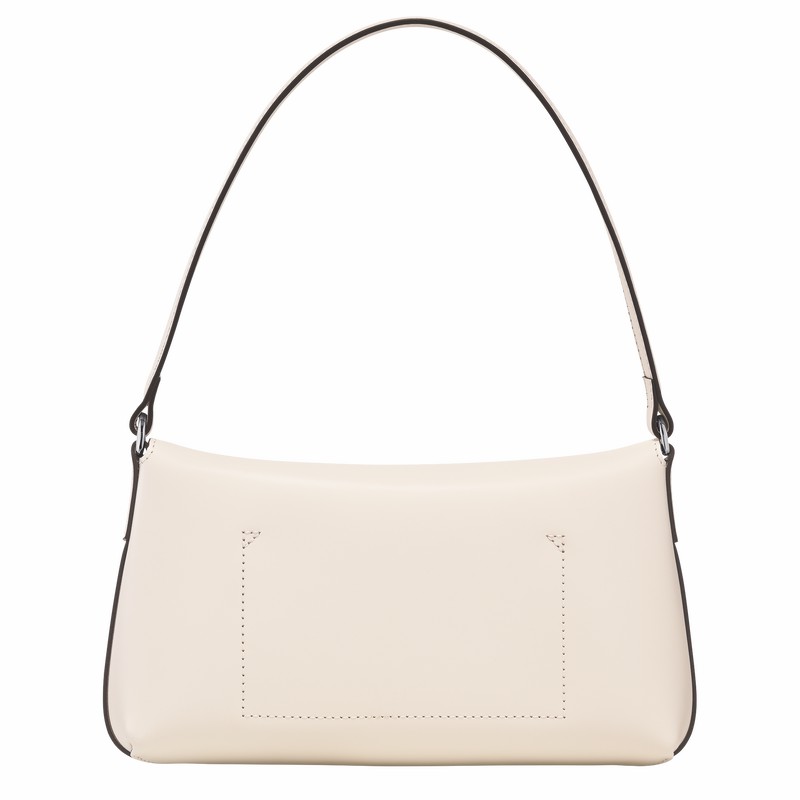 White Longchamp Le Roseau S Hobo bag - Leather UK | 10230HCL037