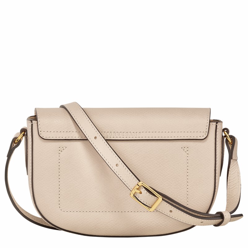 White Longchamp ÉPURE S Crossbody bag - Leather UK | 10253HYZ555